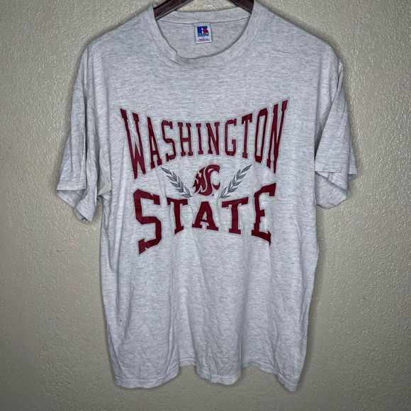 American Vintage 90s Russell Athletic WSU Cougars T Shirt Large - Picture 1 of 4